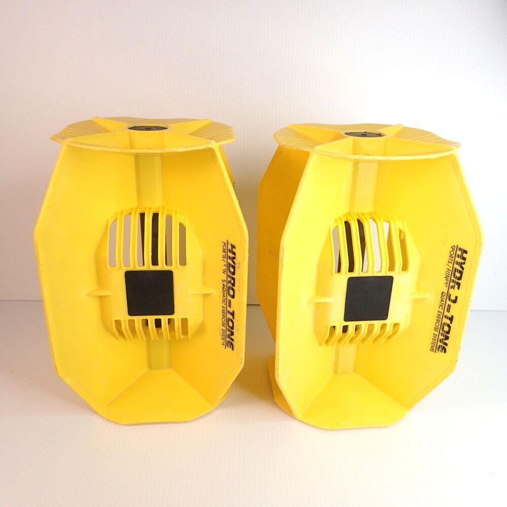 Pair Hydro Tone Aquatic Exercise Systems Water Resistance Dumbells System-1 USED